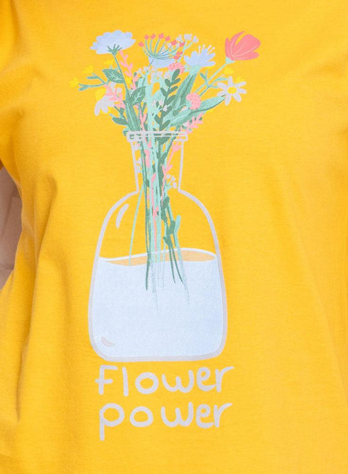 Sun Flower Printed Long - Sleeve Design 58 - Khotwh